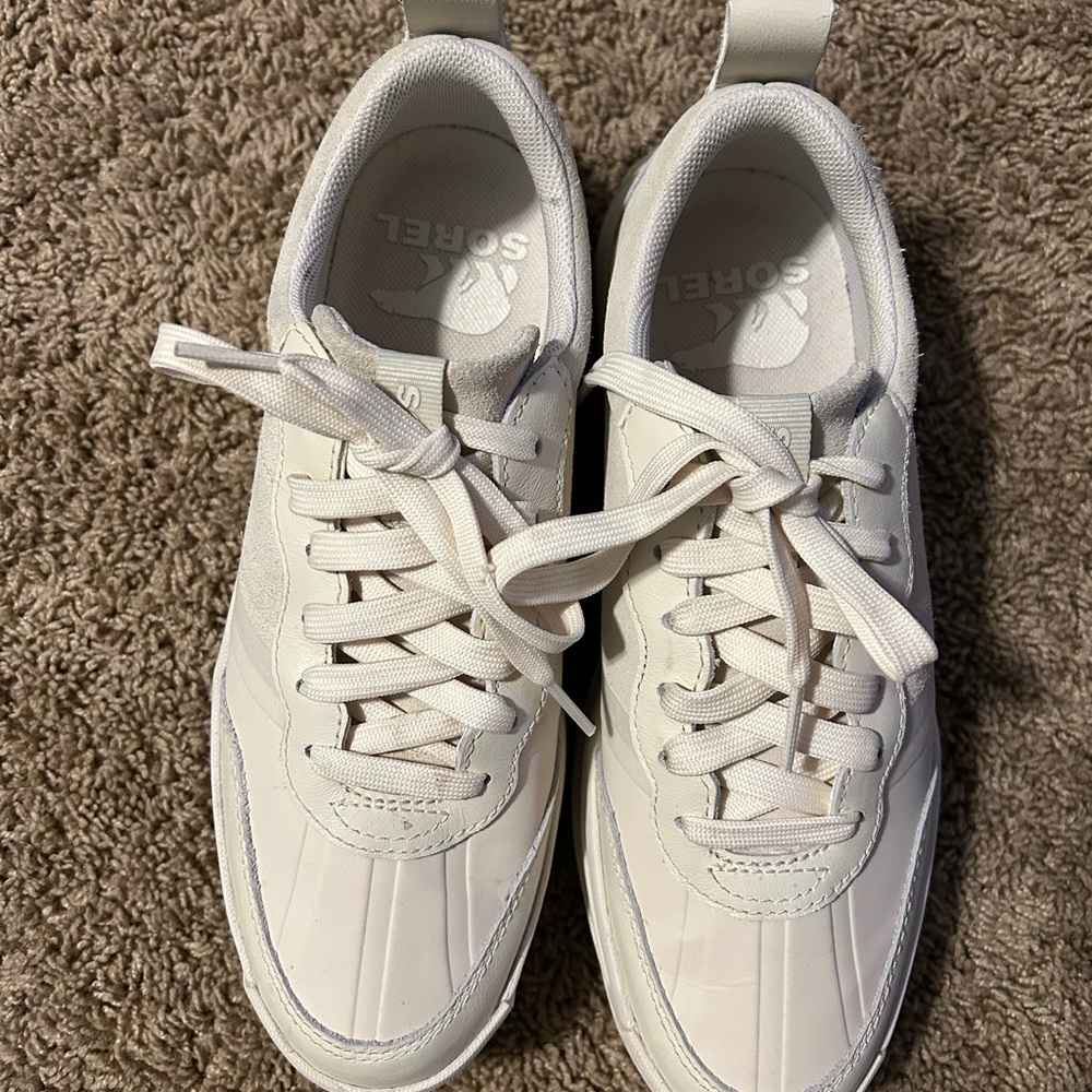 Sorel Cream High-Top Sneakers